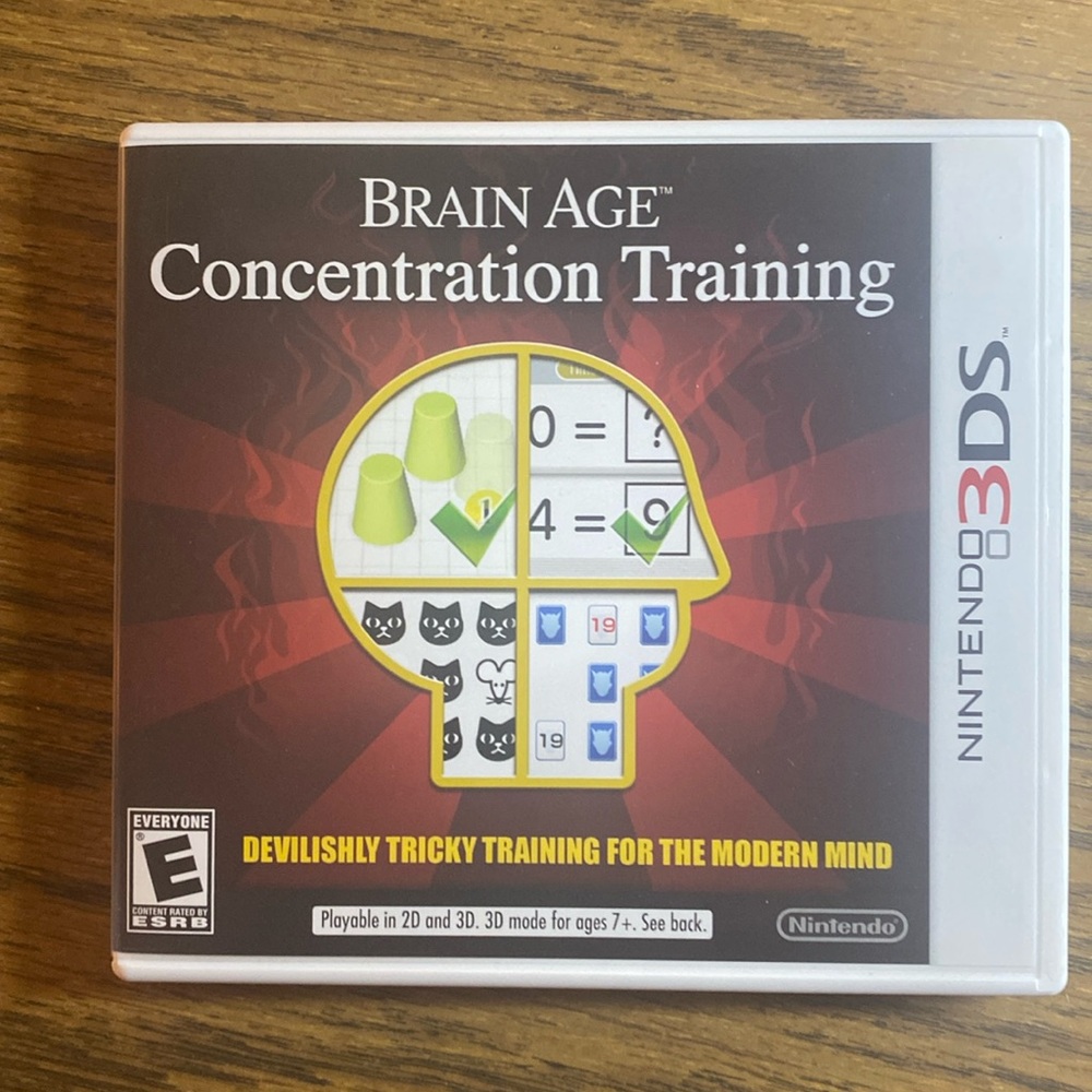 Brain Age Concentration Training Nintendo 3DS game
